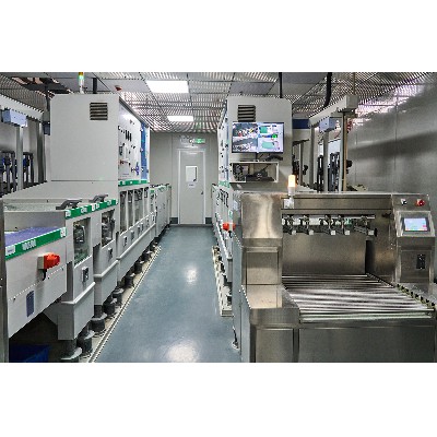Finished product cleaning line